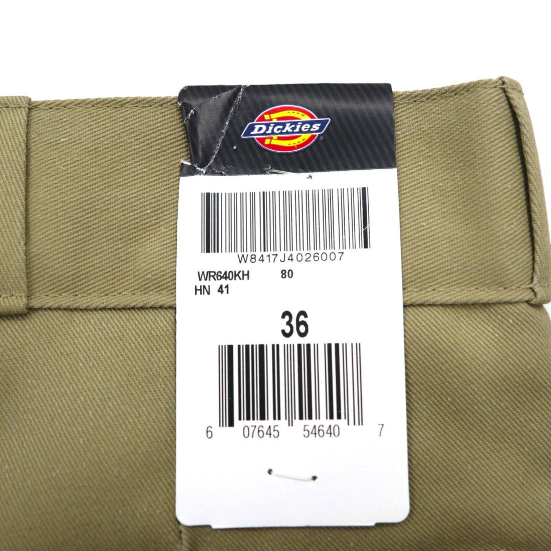 Dickies Relaxed Fit T/C Twill Short Work Pants, Size L, Beige, WR640, Unused