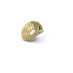 Blanciris Circle Earrings Gold Hammered Hammerwork ESTNATION