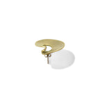 Blanciris Circle Earrings Gold Hammered Hammerwork ESTNATION