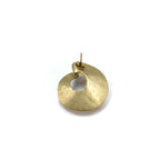 Blanciris Circle Earrings Gold Hammered Hammerwork ESTNATION