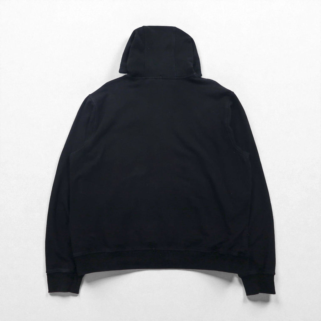 HARLEY DAVIDSON Zip Hoodie, XL, Black, Short Length, One-Point Logo Embroidery, Oversized