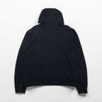 HARLEY DAVIDSON Zip Hoodie, XL, Black, Short Length, One-Point Logo Embroidery, Oversized