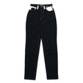 VERSACE JEANS COUTURE Made in Italy High Waist Tapered Denim Pants M Black Medusa Zipper Fly