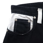 VERSACE JEANS COUTURE Made in Italy High Waist Tapered Denim Pants M Black Medusa Zipper Fly