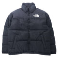 日本然リトテ-古着オンライン-THE NORTH FACE ヌプシ ダウンジャケット 700フィルパワー M ブラック ナイロン ロゴ刺繍 フード収納式 US規格-THE NORTH FACE Nupushi Puffer Jacket 700 Phil Power M Black Nylon Logo Embroidery HOODIE Storage US Store