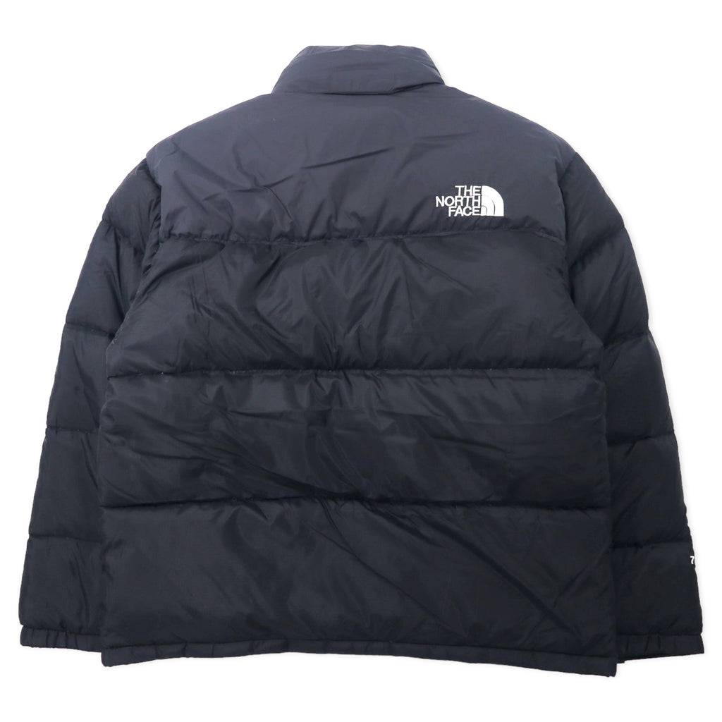 THE NORTH FACE ヌプシ ダウンジャケット 700フィルパワー M ブラック ナイロン ロゴ刺繍 フード収納式 US規格