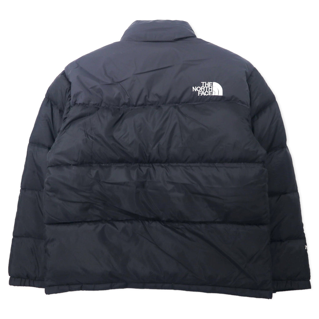 THE NORTH FACE ヌプシ ダウンジャケット 700フィルパワー M ブラック ナイロン ロゴ刺繍 フード収納式 US規格