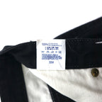 VERSACE JEANS COUTURE Made in Italy High Waist Tapered Denim Pants M Black Medusa Zipper Fly