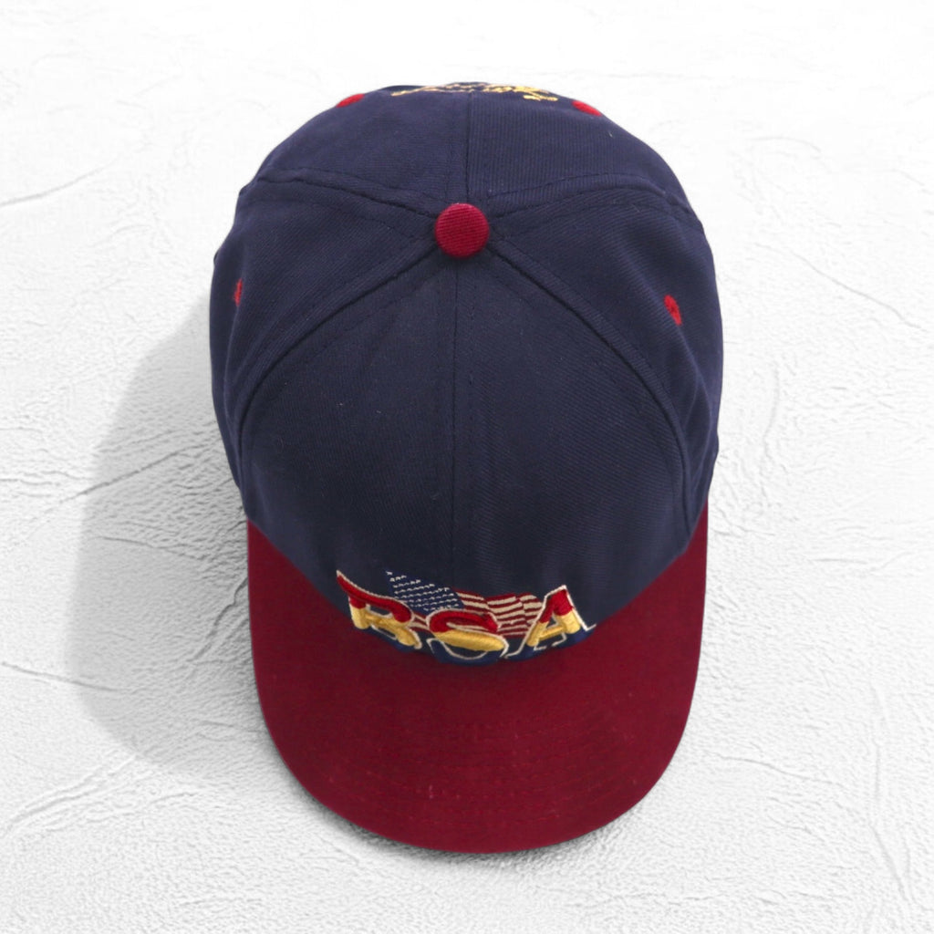 Made in USA 90s BSA Boy Scouts Bicolor Baseball Cap FREE Belt Stars and Stripes Boy Scouts of America