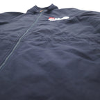 FILA 90年代 ナイロンパーカー XL ネイビー メッシュライナー フード着脱式 ドローコード