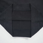 POLO JEANS COMPANY RALPH LAUREN V-neck crew neck sweatshirt, XL, black, solid color, one-point logo embroidery