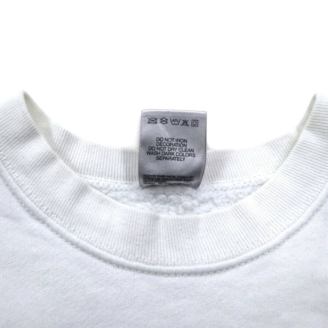 USA made 90s FRUIT OF THE LOOM print sweatshirt XXL white NCAA Wisconsin Platteville Pioneers