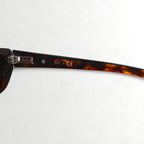 Ray-Ban Square Rectangle Sunglasses, Brown Tortoiseshell, RB2163, 1060/71, 59-15, 140mm, 3N