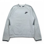 NIKE Sweatshirt NSW TE Fleece L/S Crew S Grey Cotton Swoosh DD5258077