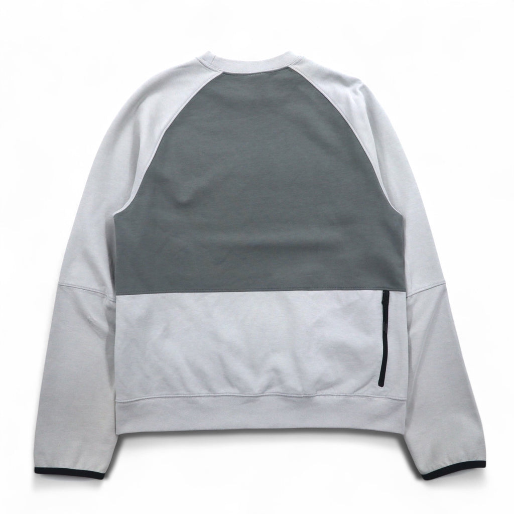 NIKE Sweatshirt NSW TE Fleece L/S Crew S Grey Cotton Swoosh DD5258077