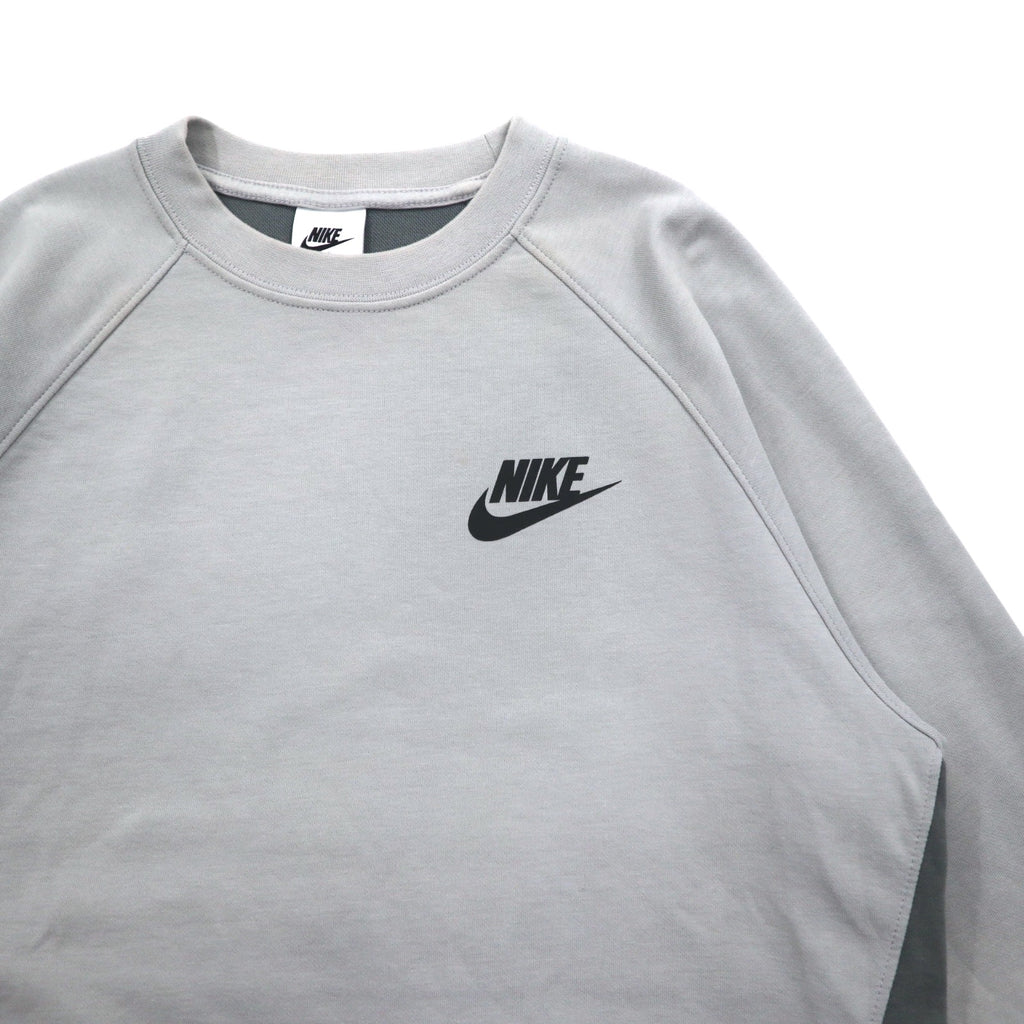 NIKE Sweatshirt NSW TE Fleece L/S Crew S Grey Cotton Swoosh DD5258077