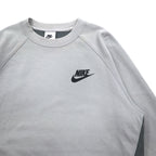 NIKE Sweatshirt NSW TE Fleece L/S Crew S Grey Cotton Swoosh DD5258077