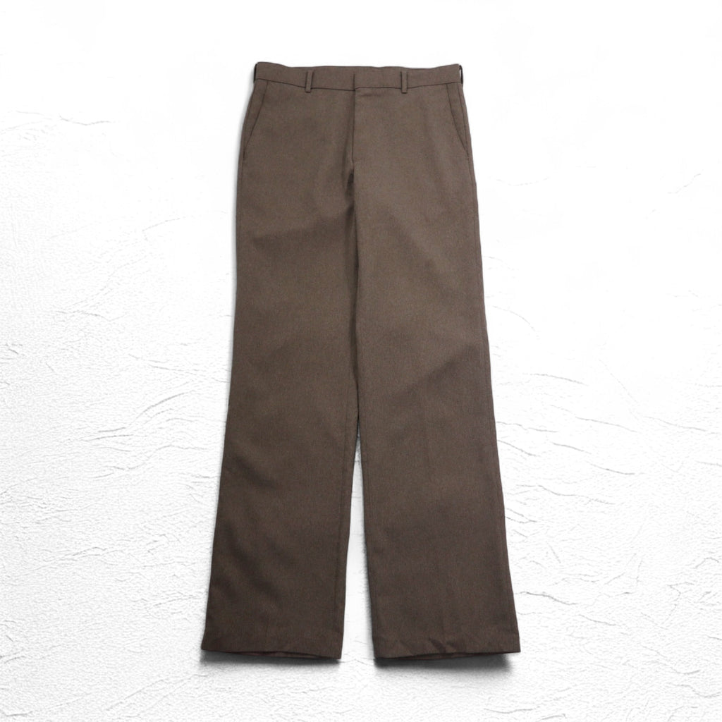 Levi's 80's USA Made Action Slacks STA-PREST Slacks Pants L Brown Rocket TALON Zip