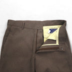 Levi's 80's USA Made Action Slacks STA-PREST Slacks Pants L Brown Rocket TALON Zip