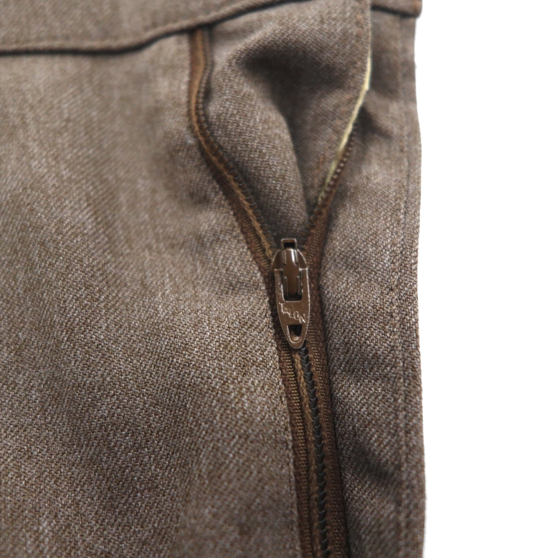 Levi's 80's USA Made Action Slacks STA-PREST Slacks Pants L Brown Rocket TALON Zip