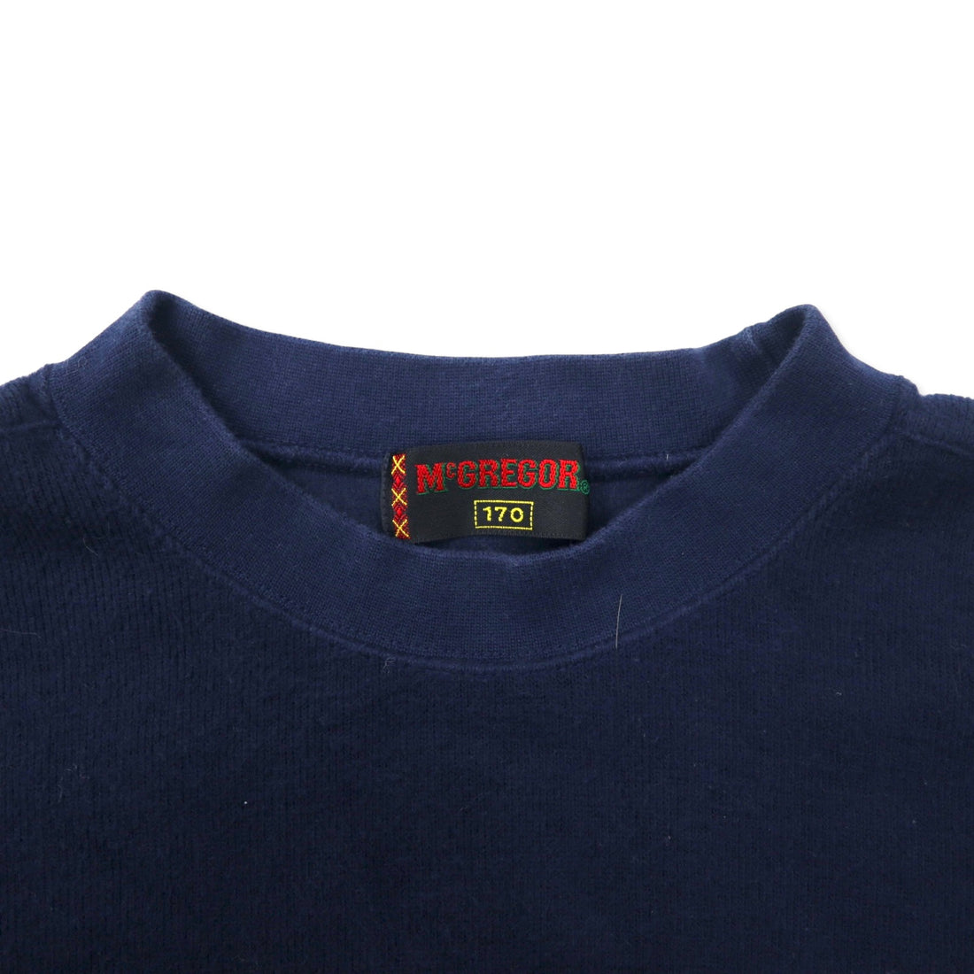 McGREGOR 90's Crew Neck Sweat 170 Navy Cotton AMERICAN SPIRIT Embroidery