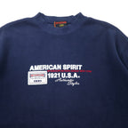 McGREGOR 90's Crew Neck Sweat 170 Navy Cotton AMERICAN SPIRIT Embroidery