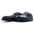 croft &amp; barrow monk strap straight tip dress shoes 29cm black leather BERET