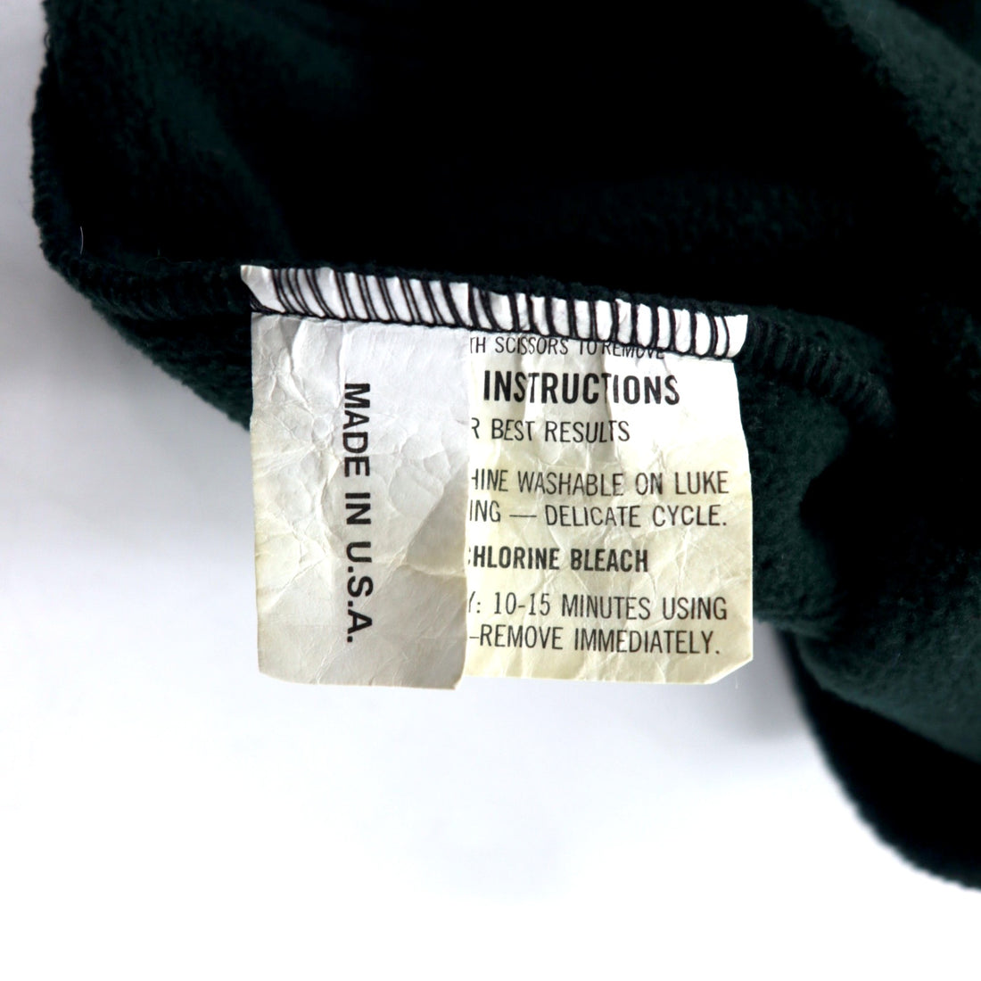 Made in USA 90s Balaclava Balaclava Fleece FREE Green Polyester Drawcord US ARMY
