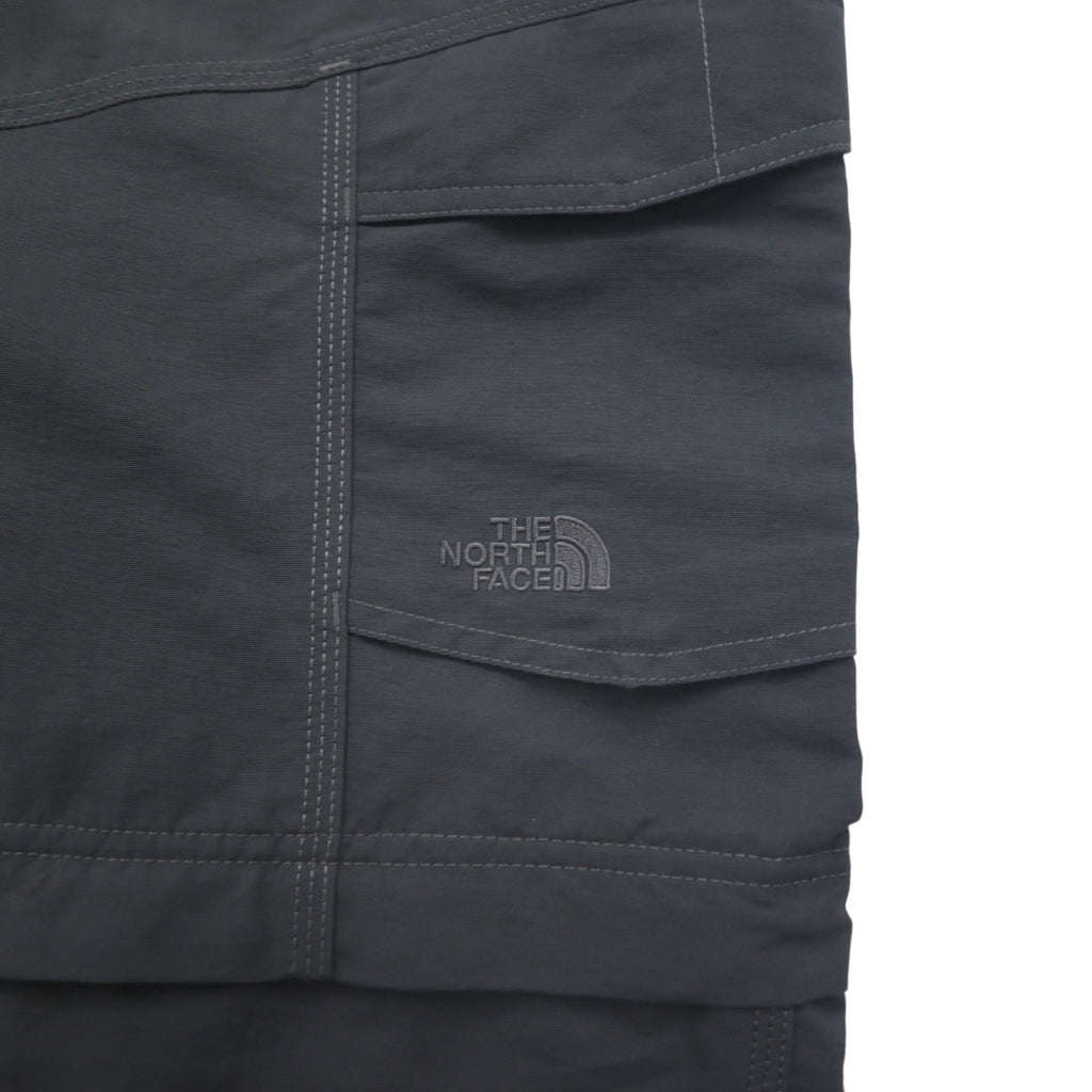 THE NORTH FACE コンバーチブル 2WAY ワイド カーゴパンツ ショートパンツ M グレー ナイロン US規格 Paramount Peak Ⅱ A4J0