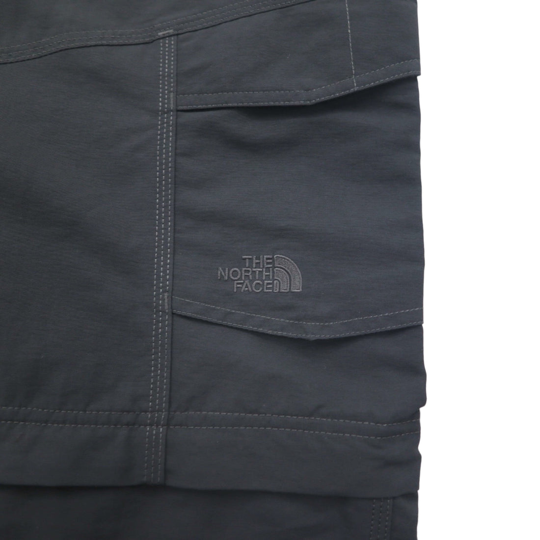THE NORTH FACE コンバーチブル 2WAY ワイド カーゴパンツ ショートパンツ M グレー ナイロン US規格 Paramount Peak Ⅱ A4J0