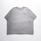 carhartt ビッグサイズ ポケット Tシャツ ポケTee 4XL ORIGINAL FIT グレー ホンジュラス製