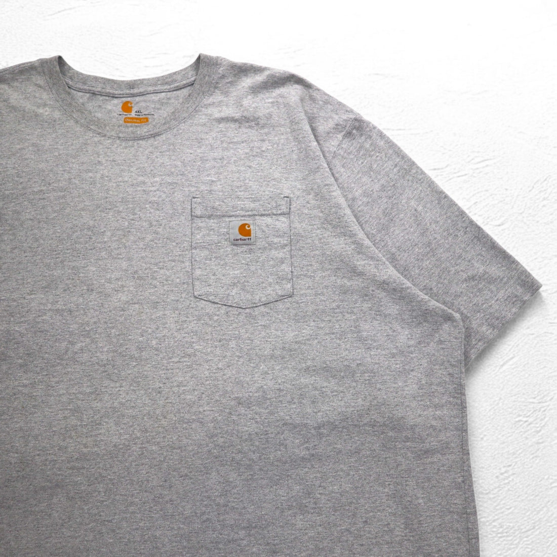 carhartt ビッグサイズ ポケット Tシャツ ポケTee 4XL ORIGINAL FIT グレー ホンジュラス製