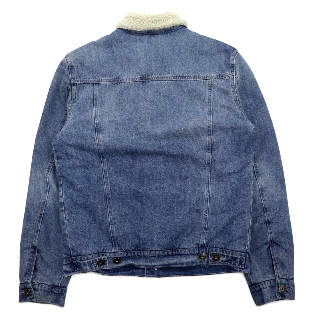 GUESS Boa Denim Jacket Trucker Jacket M Blue Cotton Sherpa Denim Jacket X74XN1R0LF0