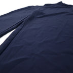 Dressbarn Sheer Drape Wide Pants Size 12 Navy Polyester Slit Layered Made in USA
