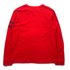 TOMMY JEANS 90年代 ロングスリーブ Tシャツ ロンT S レッド コットン メキシコ製