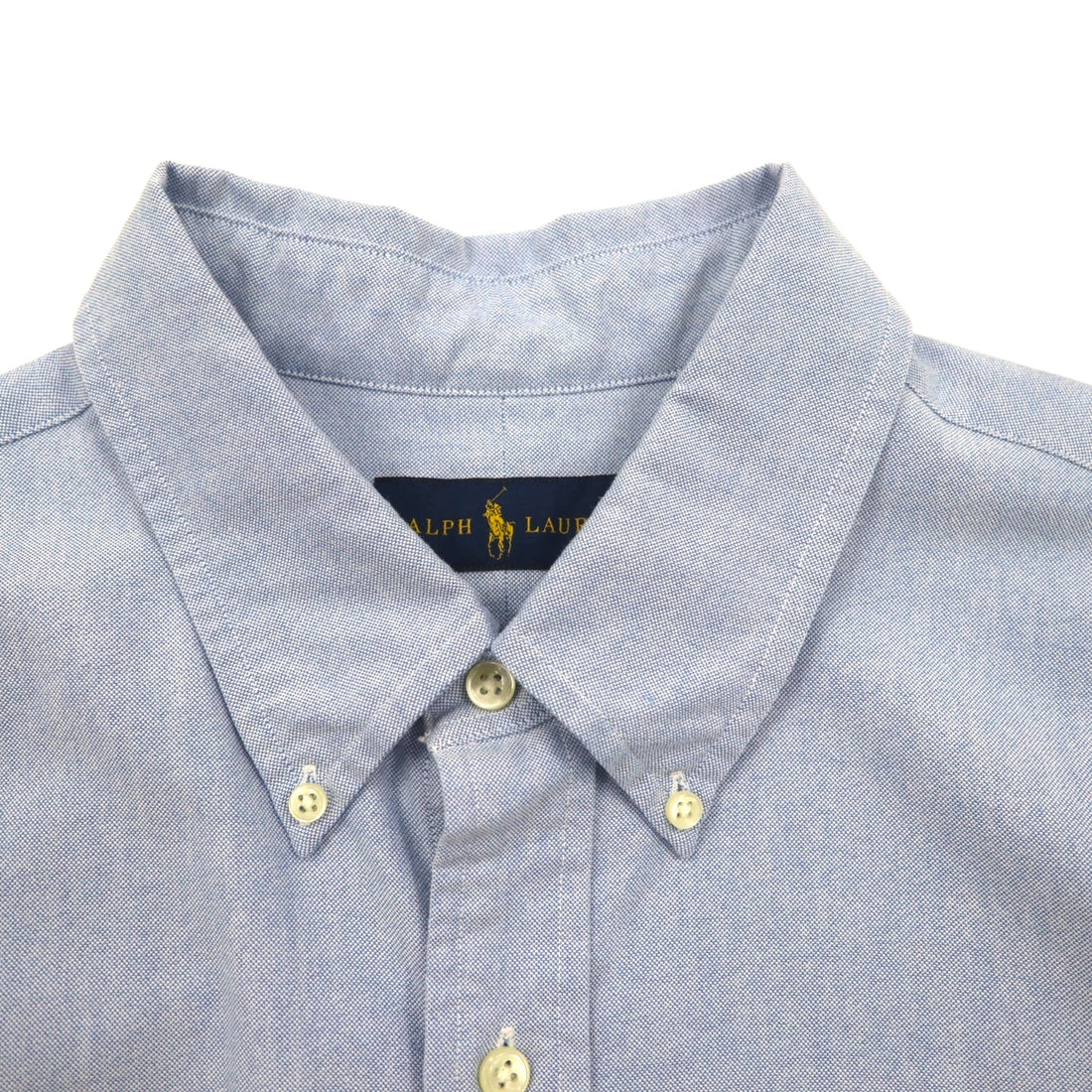 RALPH LAUREN オックスフォード ボタンダウンシャツ XL ブルー コットン スモールポニー刺繍