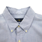 RALPH LAUREN オックスフォード ボタンダウンシャツ XL ブルー コットン スモールポニー刺繍