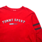 TOMMY JEANS 90年代 ロングスリーブ Tシャツ ロンT S レッド コットン メキシコ製
