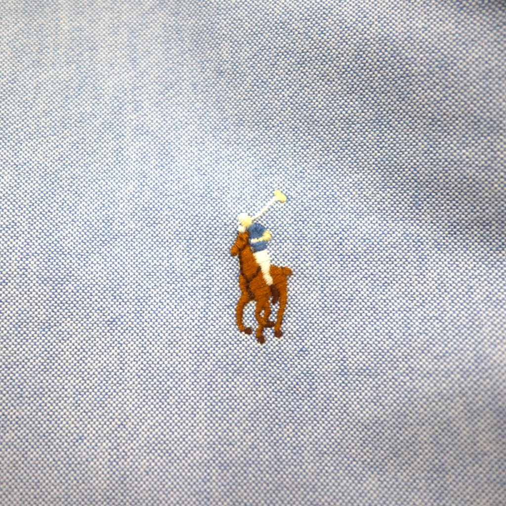 RALPH LAUREN オックスフォード ボタンダウンシャツ XL ブルー コットン スモールポニー刺繍