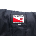 Made in Canada 90s CANADA SPORTSWEAR Leather Sleeve Stadium Jacket XL Navy Leather Wool CANADIAN THUNDERBIRDS Embroidery