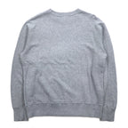 Champion Basic Crew Neck Sweatshirt L Grey Cotton Script Logo C3-H004