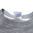Champion Basic Crew Neck Sweatshirt L Grey Cotton Script Logo C3-H004