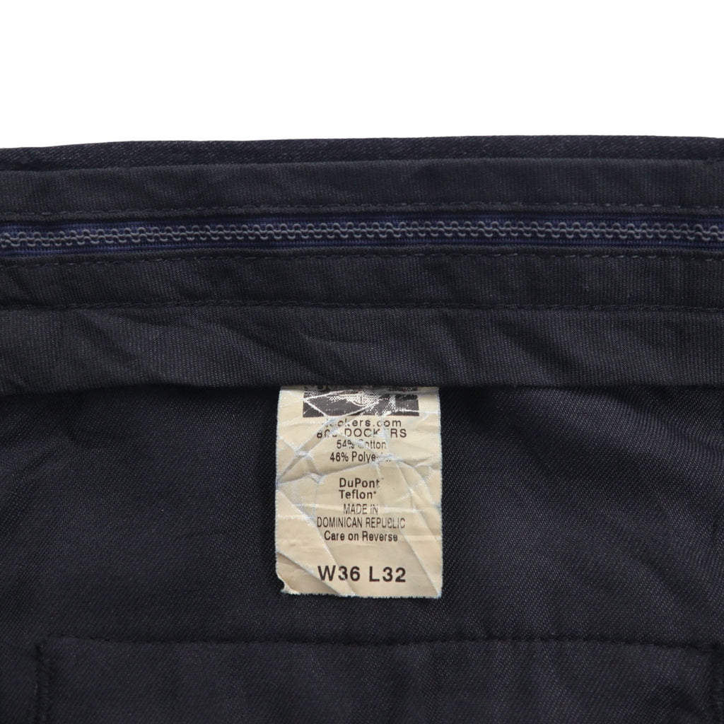 DOCKERS (Levi's) 2000s STAIN DEFFENDER 2-Puck Wide Leg Slacks, Size L, Gray