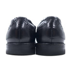Burberry Wingtip Medallion Dress Shoes 24.5cm Black Leather 1402 Made in Japan