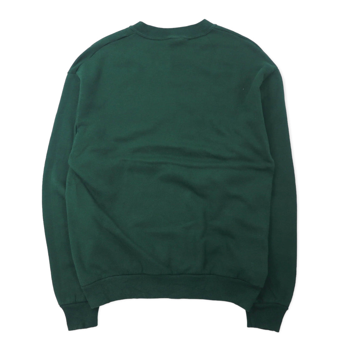 JERZEES Made in USA 90's Crew Neck Sweat M Green Cotton Brushed Back Black Walnut Festival