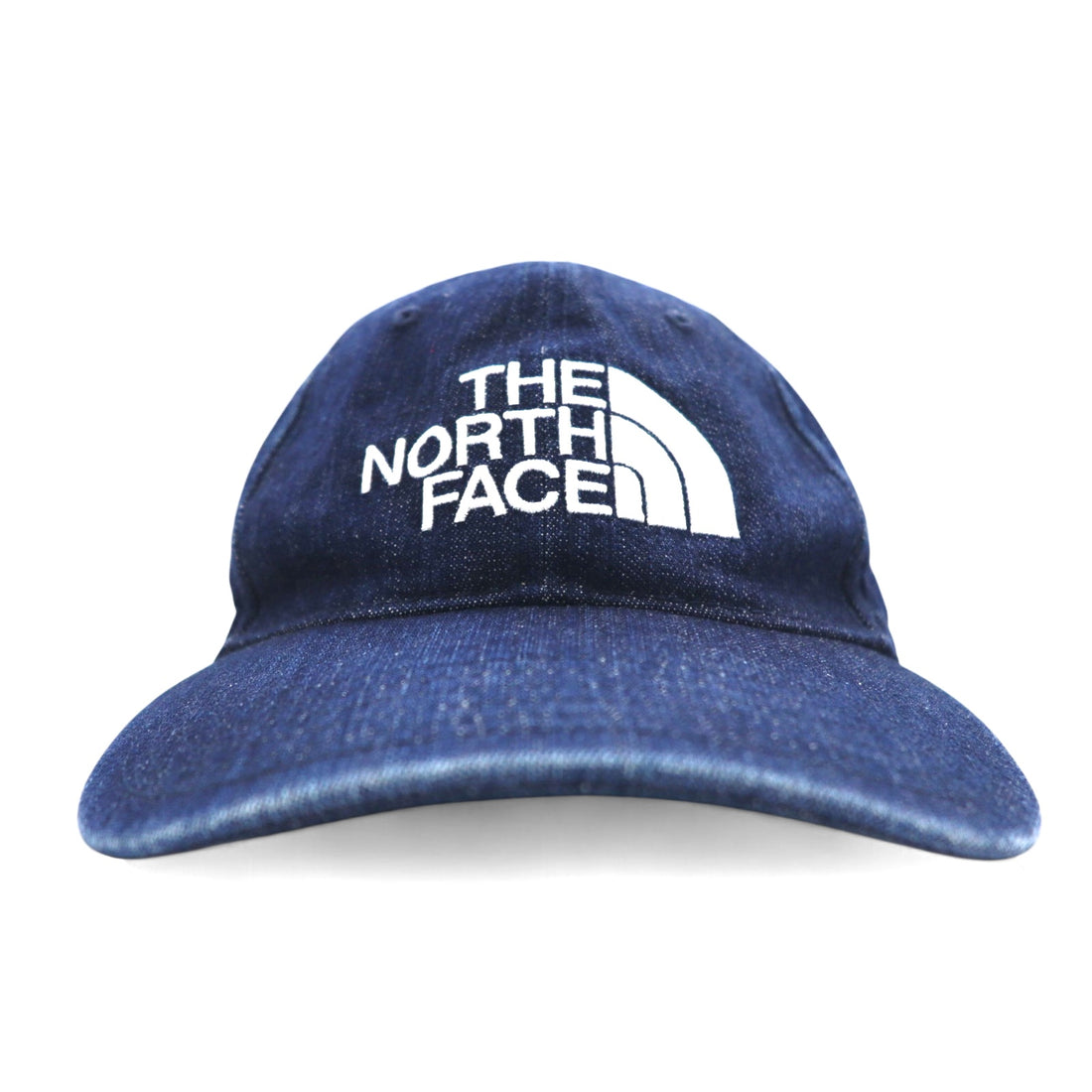 THE NORTH FACE Denim Baseball Cap FREE Indigo Blue TNF Logo Embroidery NN01830