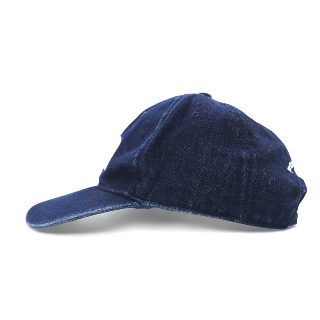 THE NORTH FACE Denim Baseball Cap FREE Indigo Blue TNF Logo Embroidery NN01830
