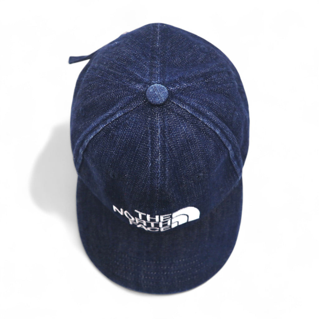 THE NORTH FACE Denim Baseball Cap FREE Indigo Blue TNF Logo Embroidery NN01830