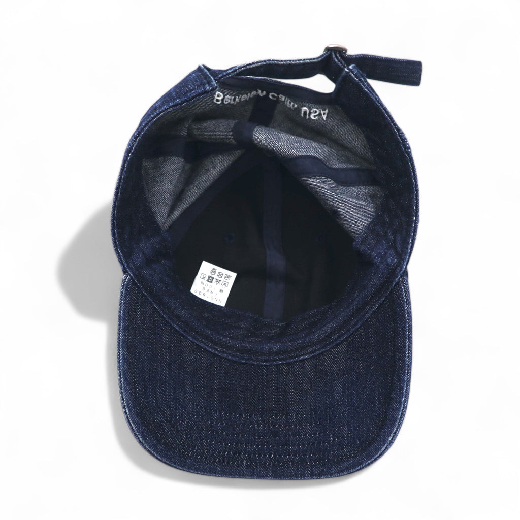 THE NORTH FACE Denim Baseball Cap FREE Indigo Blue TNF Logo Embroidery NN01830