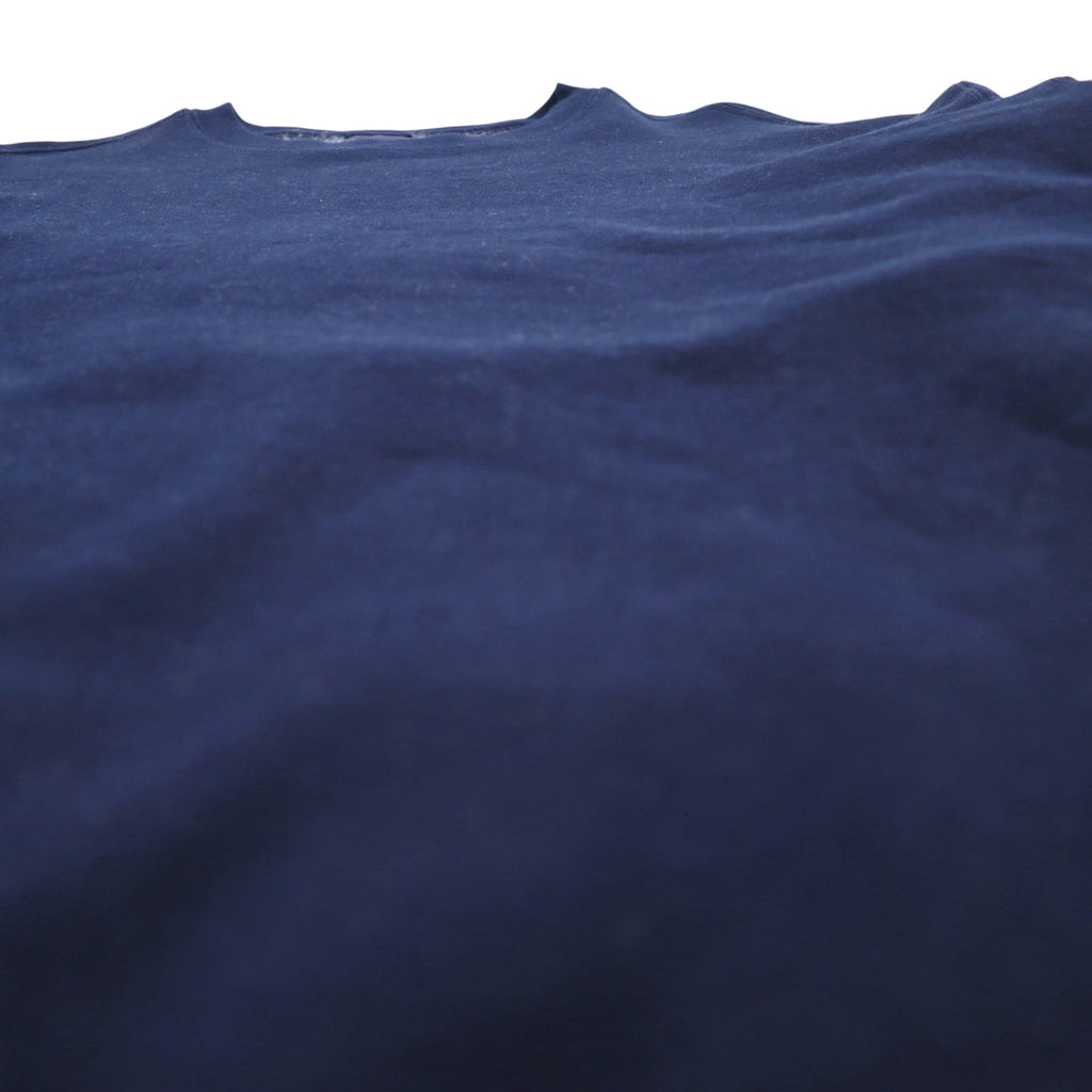 PLUMA OUTDOORS Blank Sweatshirt, Size 2XL, Navy, Solid Cotton with Brushed Lining, Made in Mexico